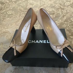 Chanel two tone pumps
